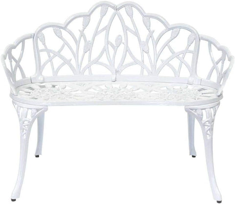 Aluminium White Tulip Bench
