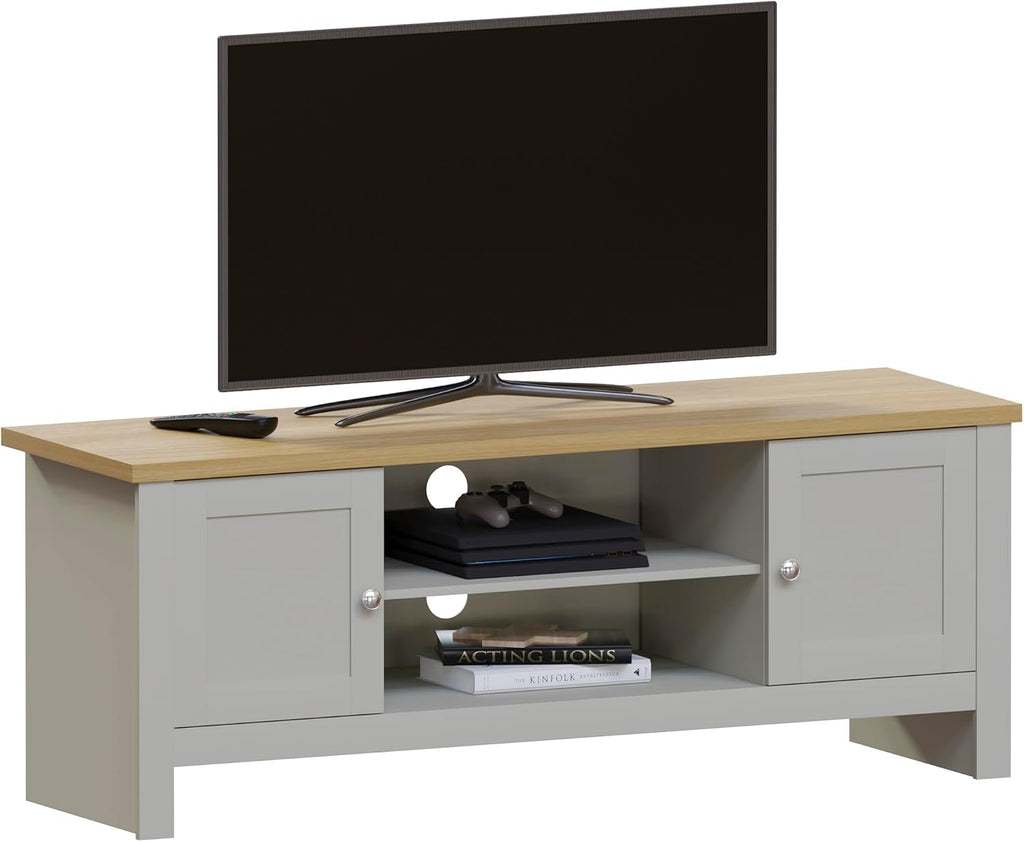 TV Unit Cabinet Stand Sideboard Entertainment Living room (Grey