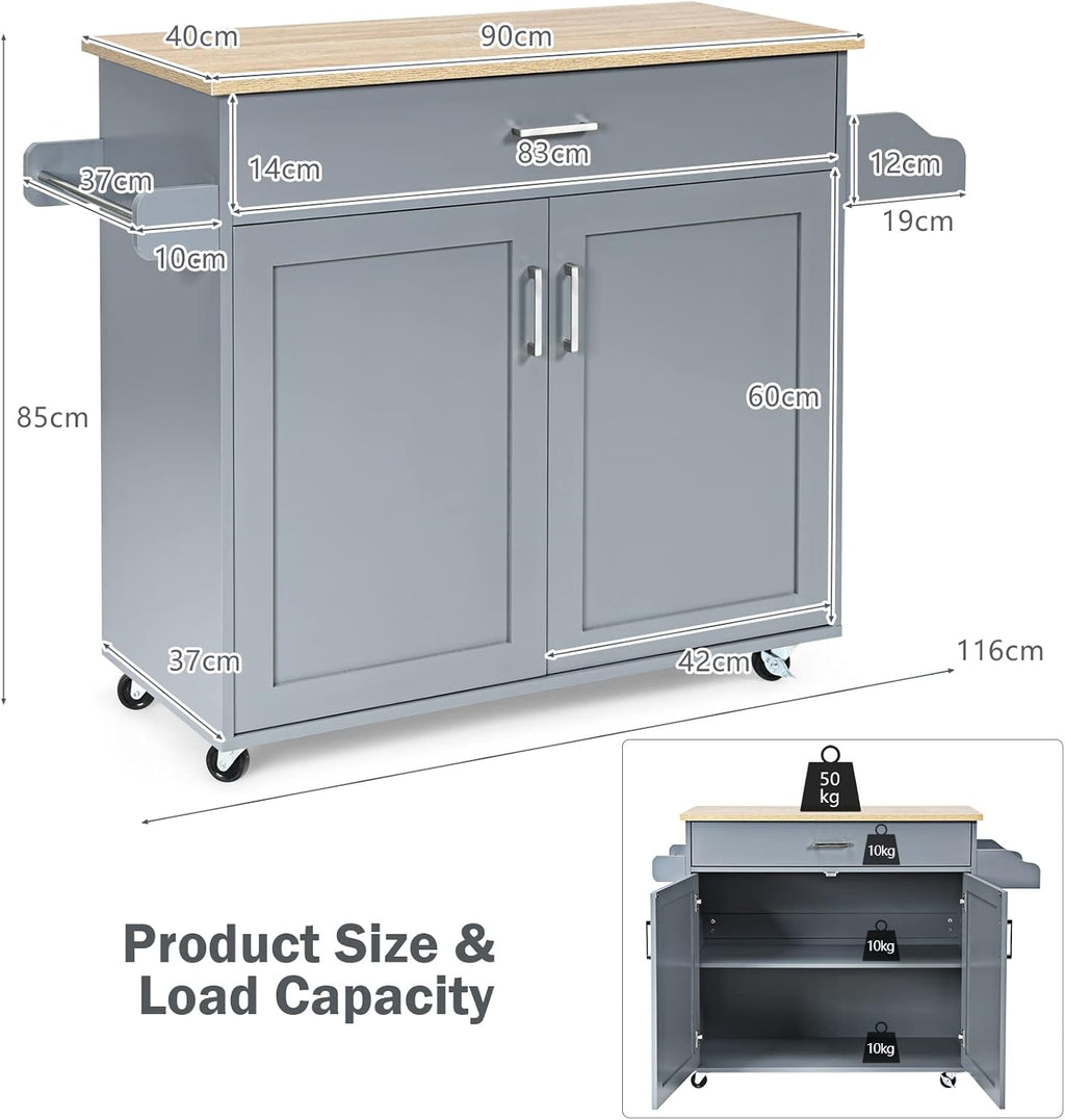 Kitchen Island on Wheels