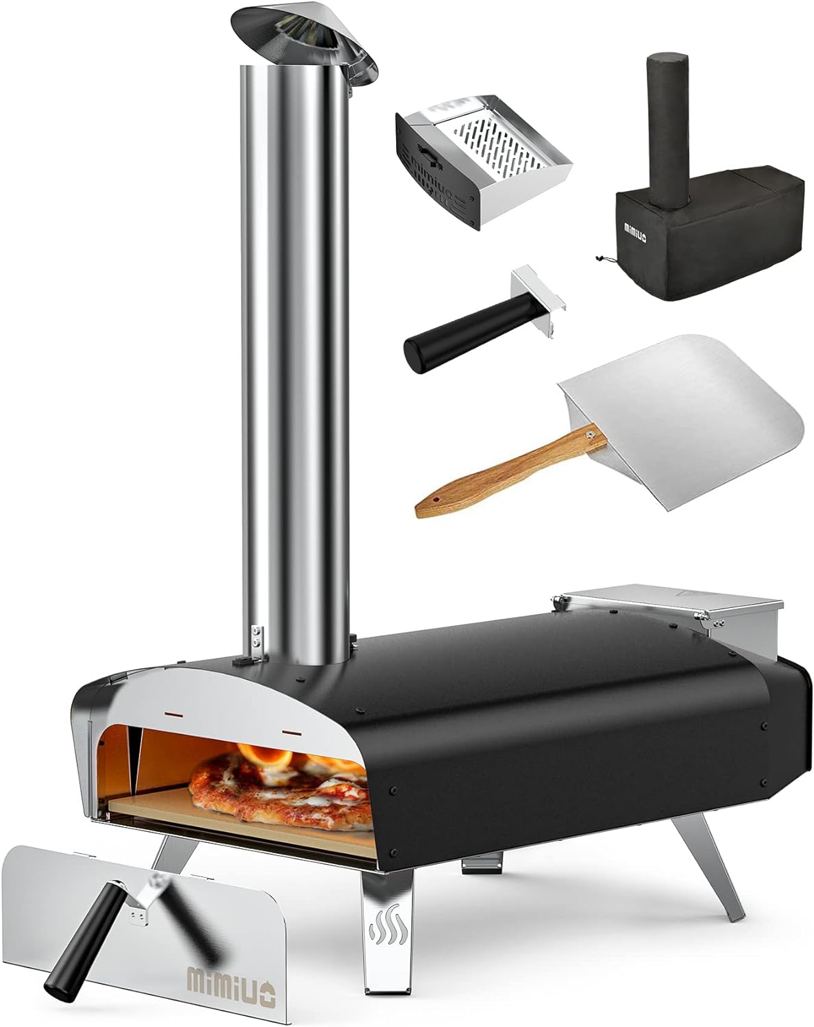 Outdoor Wood &amp; Pellet Fired Pizza Oven for Garden