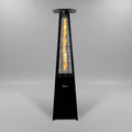 Outdoor Pyramid Patio Heater in Black - 13KW Propane Gas Standing Floor Heater for Outdoors &amp; Gardens - Outside Space Heating for Decking