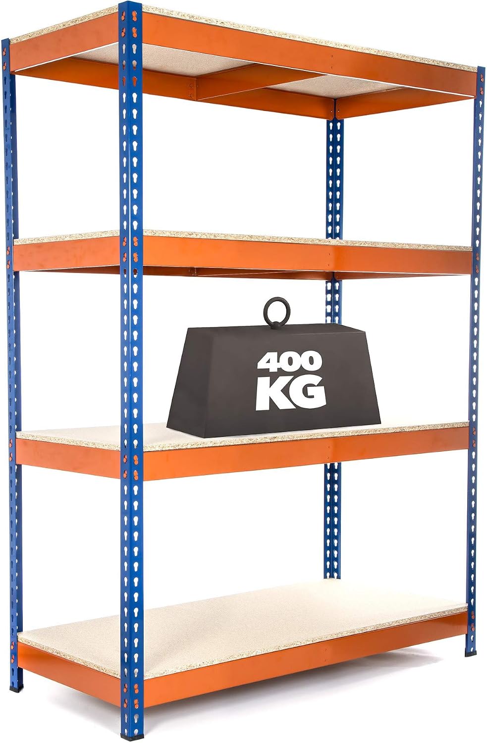 Heavy Duty Industrial Garage Racking/Shelving Unit 400KG Per Shelf (1800mm H x 1200mm W x 600mm D)