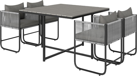 4 Seater Rattan Cube Garden Furniture Set