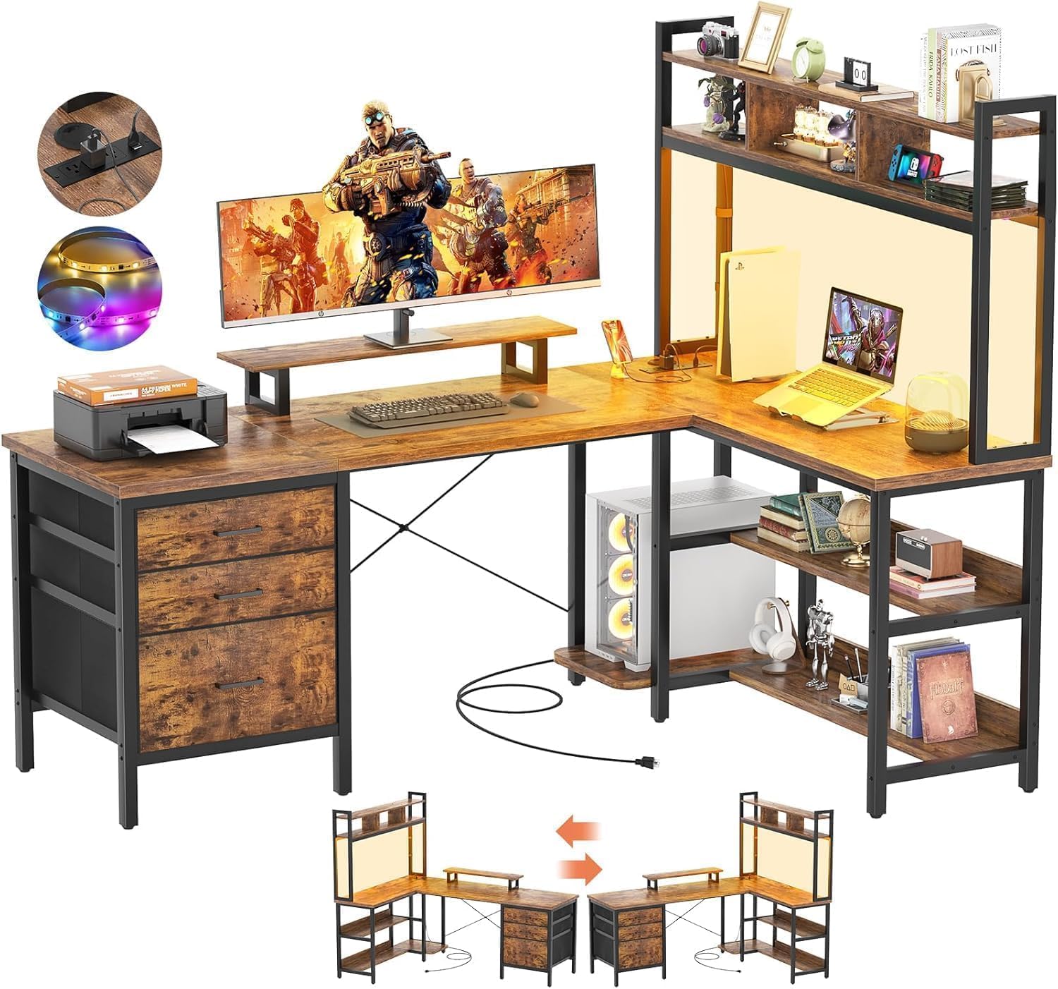 Desk with Hutch