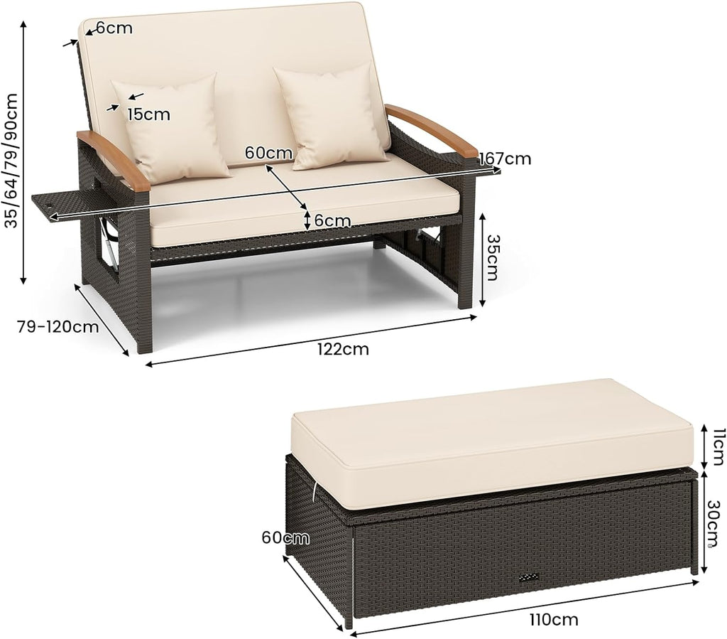 Garden Rattan Daybed