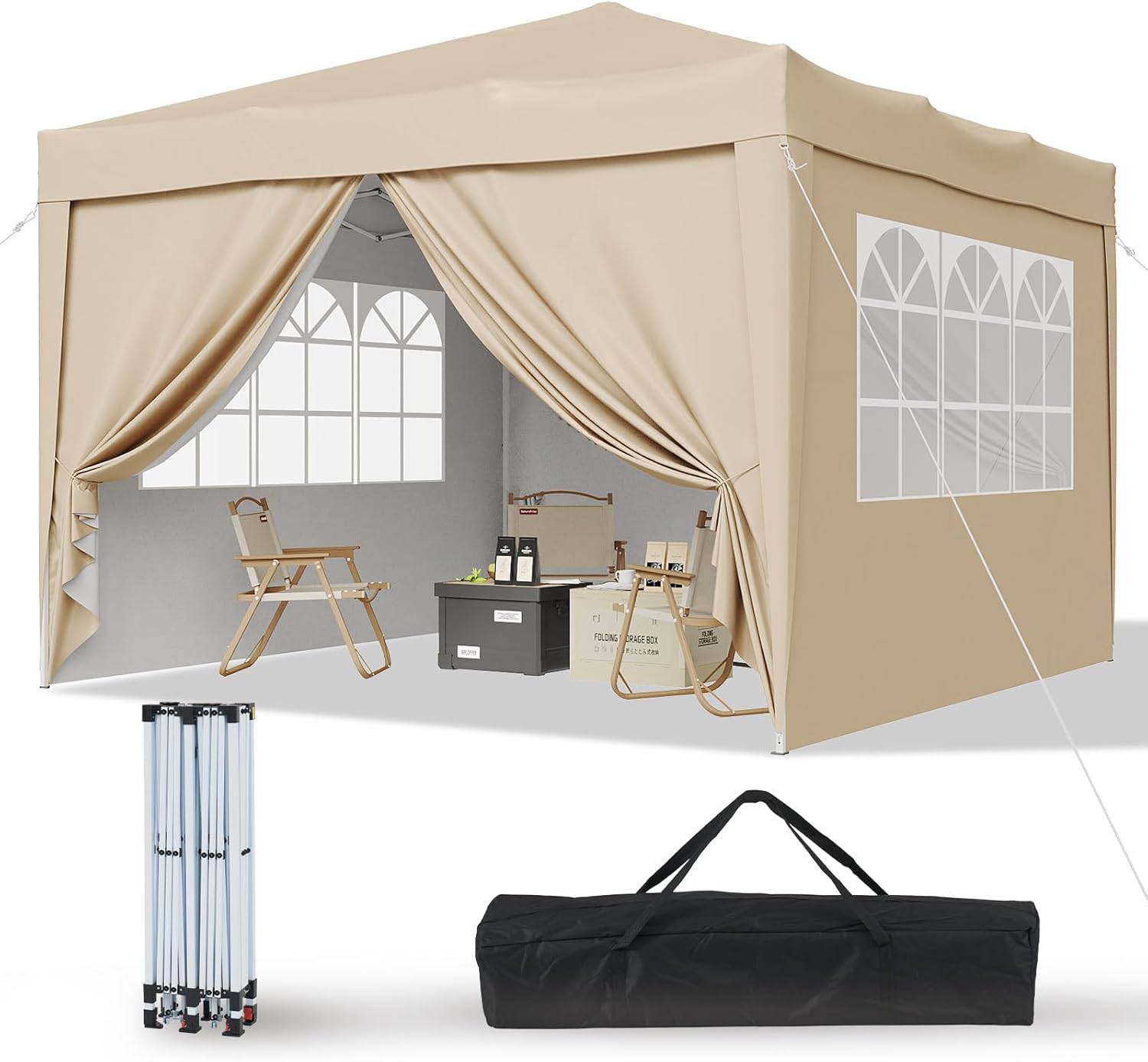 Gazebo with Sides 3m x 3m