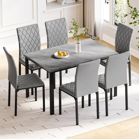 Hello-5ive Dining Table and Chairs Set 6
