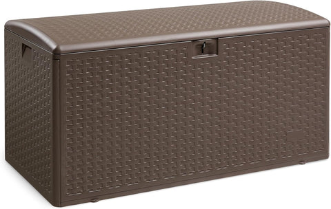 Garden Storage Box with Lockable Lid