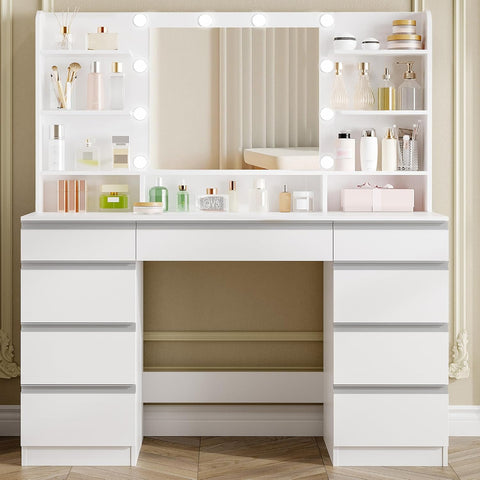 Dressing Table with Bulb Light