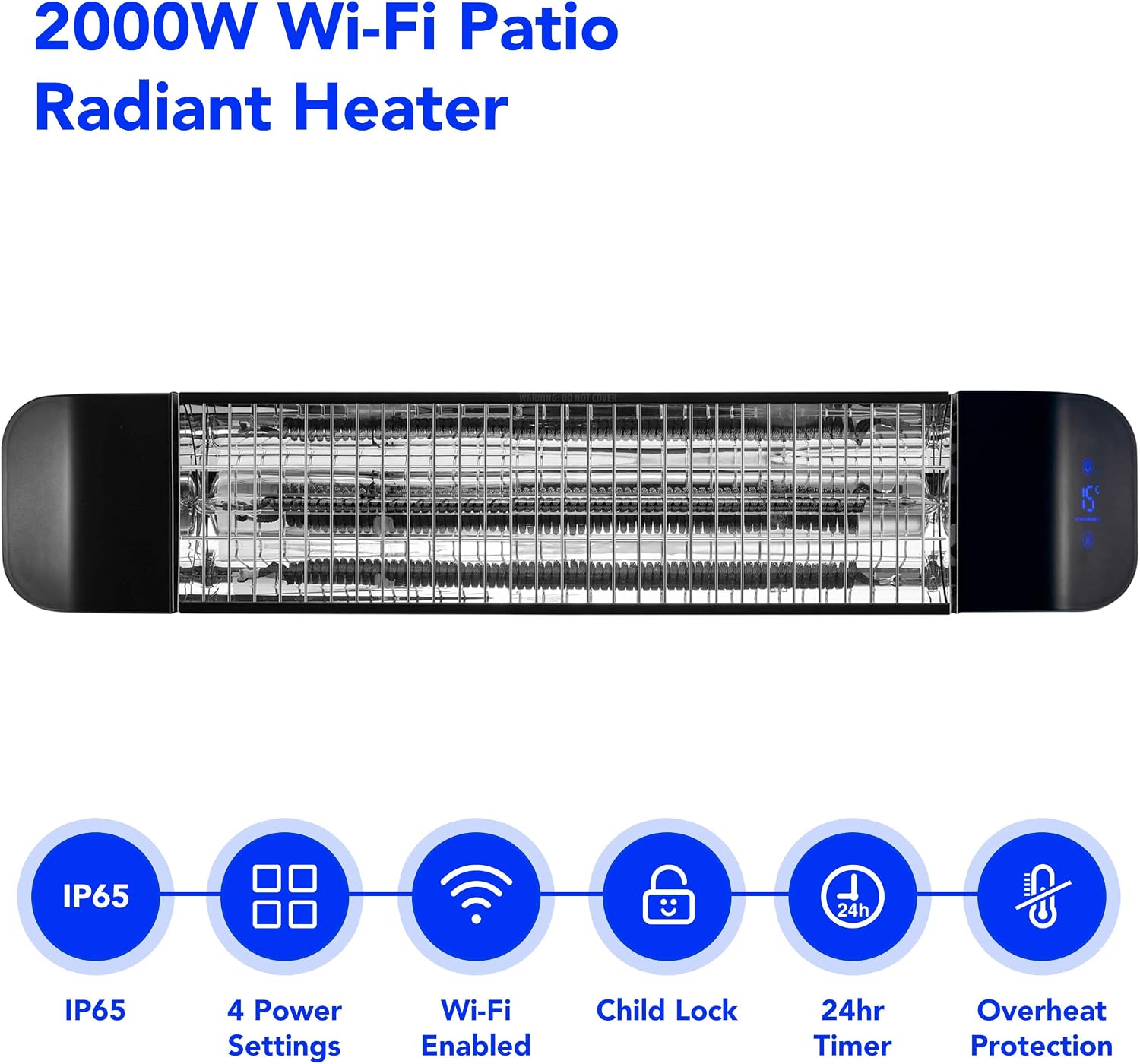 Patio Heater Wall Mounted 2000W