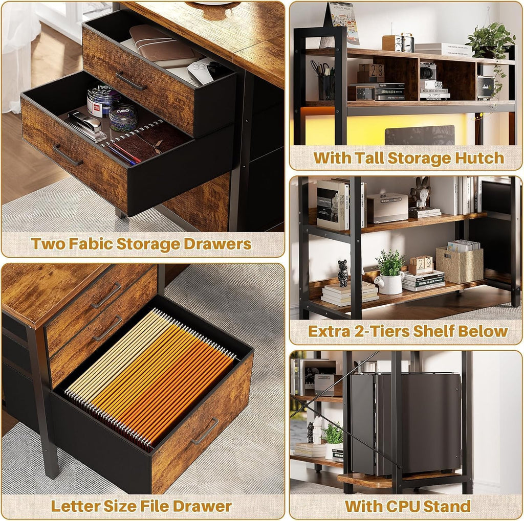 Desk with Hutch