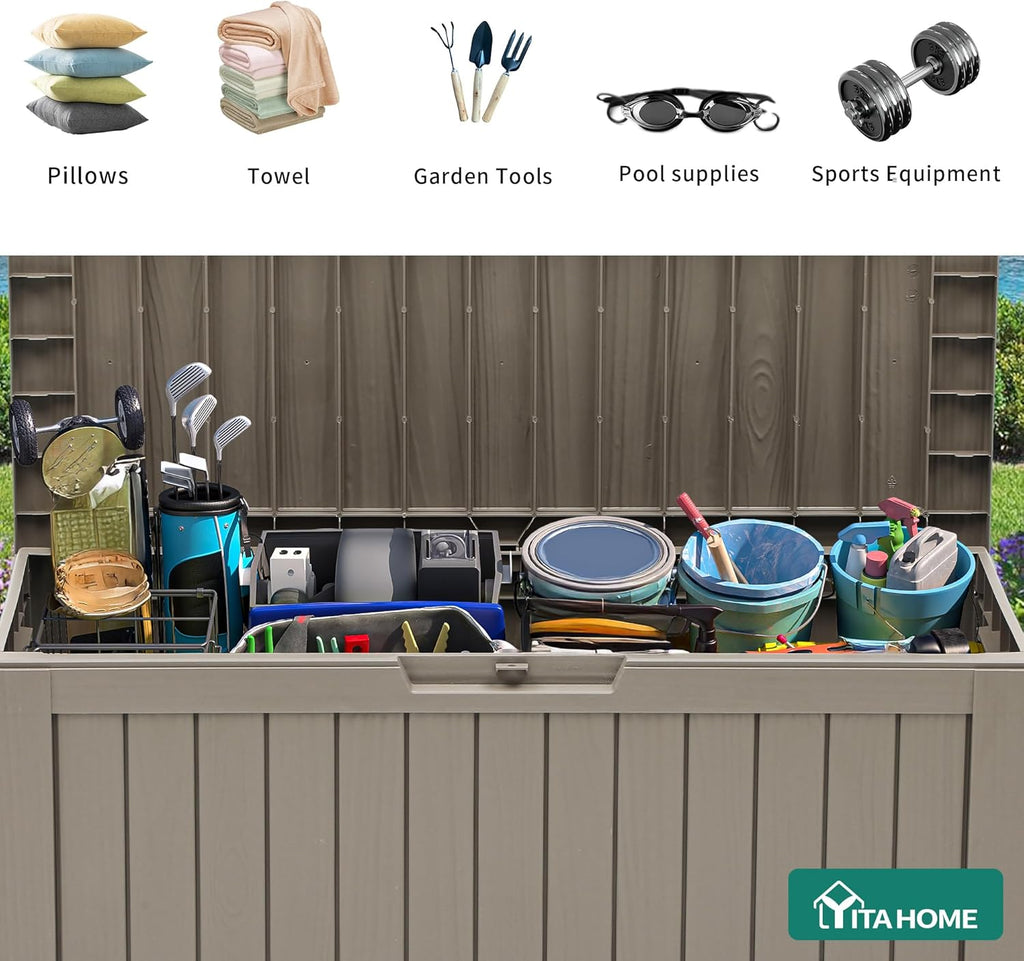 Outdoor Storage Box with Wheels