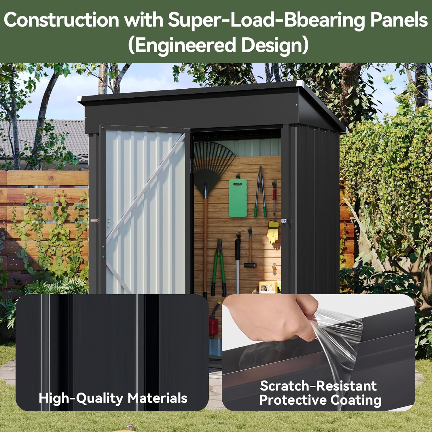 Outdoor Storage Shed with Base