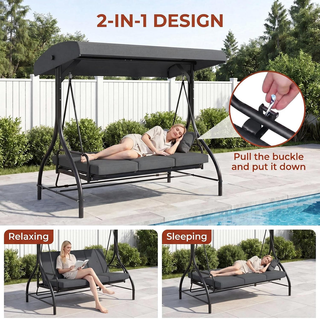 3 Seater Garden Swing