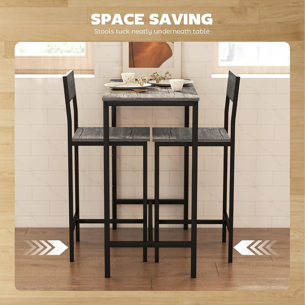 3-Piece Bar Table and Stools Set