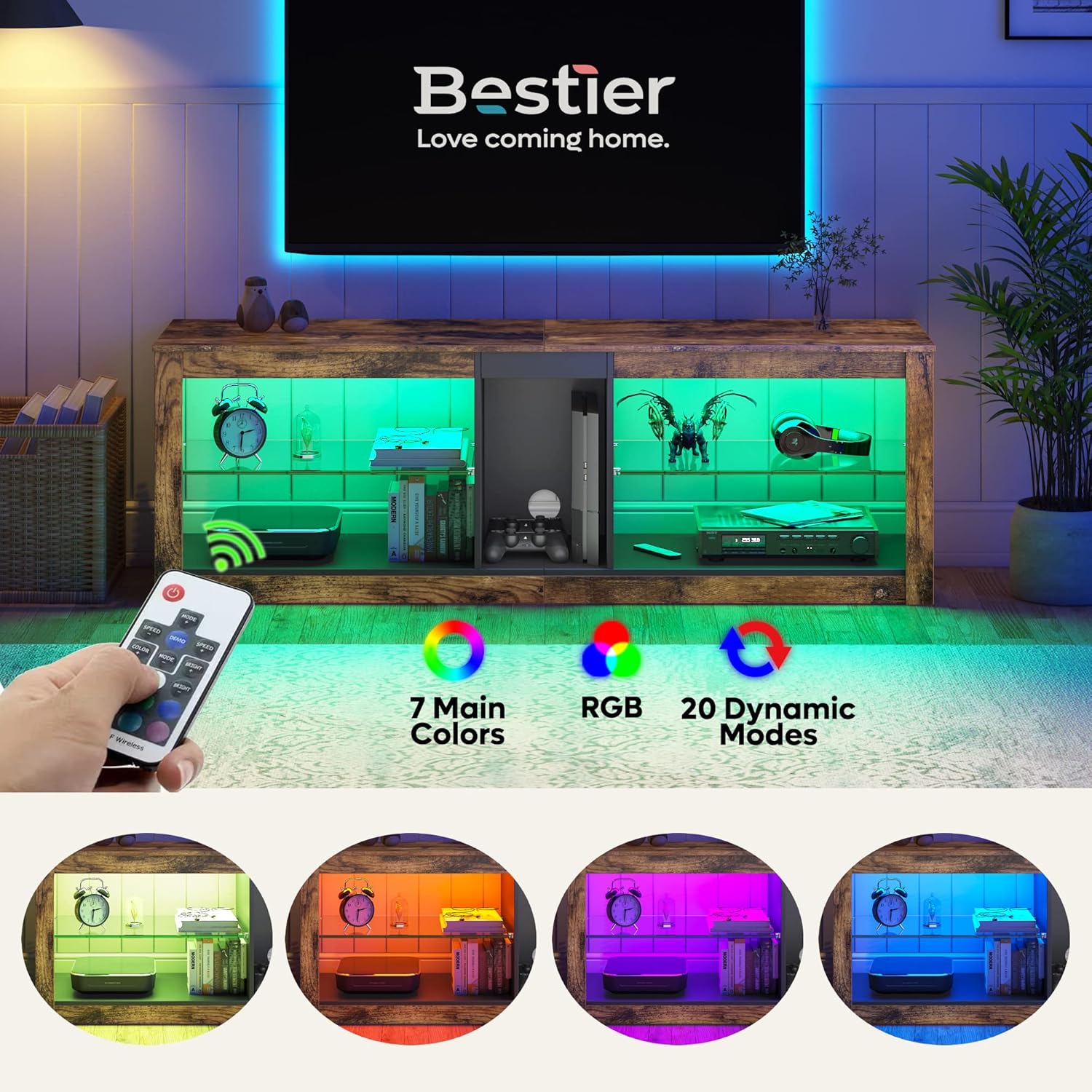 140cm LED TV Stand & Entertainment Cabinet