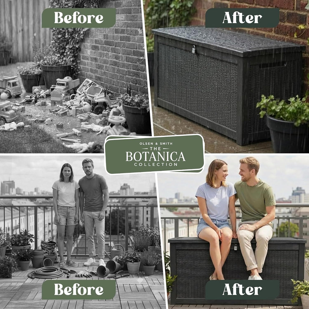 980L XXL Garden Storage Box &amp; Bench Seat