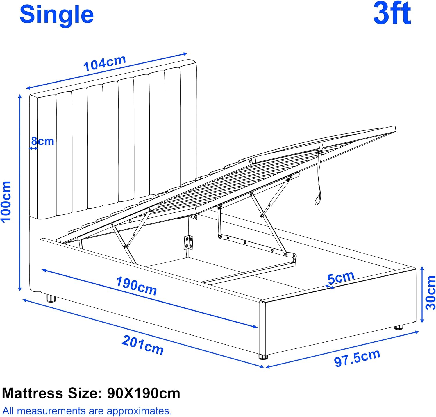 Ottoman Storage Bed Frame