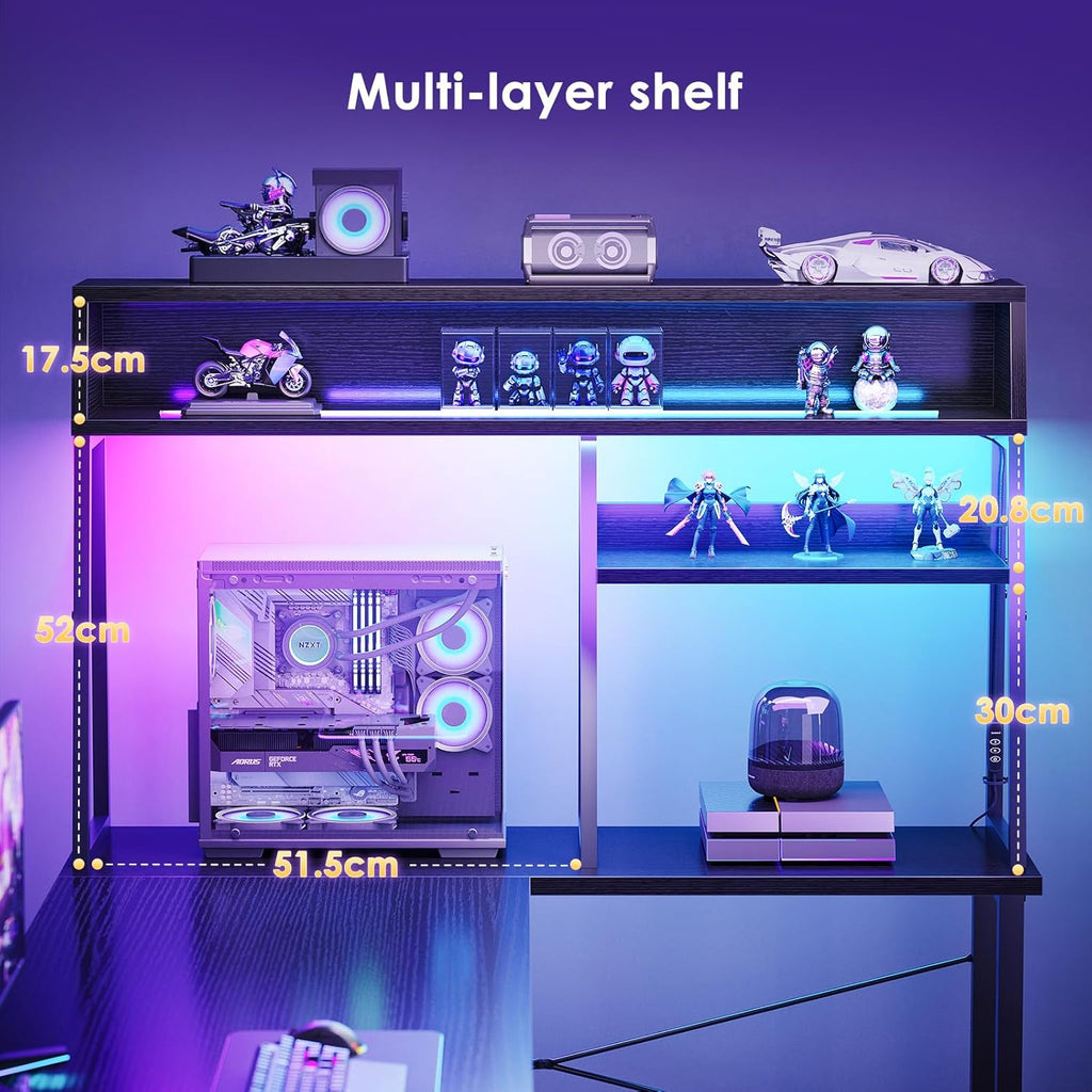 Gaming Desk with Led Lights