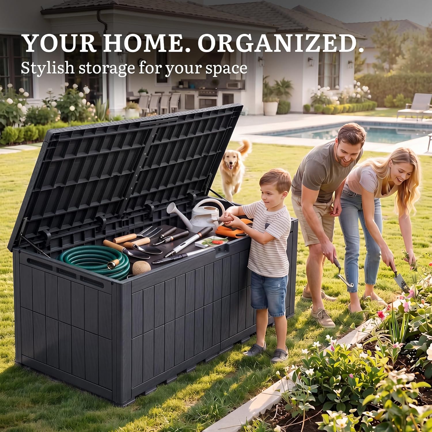 833L Large Outdoor Garden Storage Box