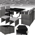 Garden Furniture Set with Aluminium Base