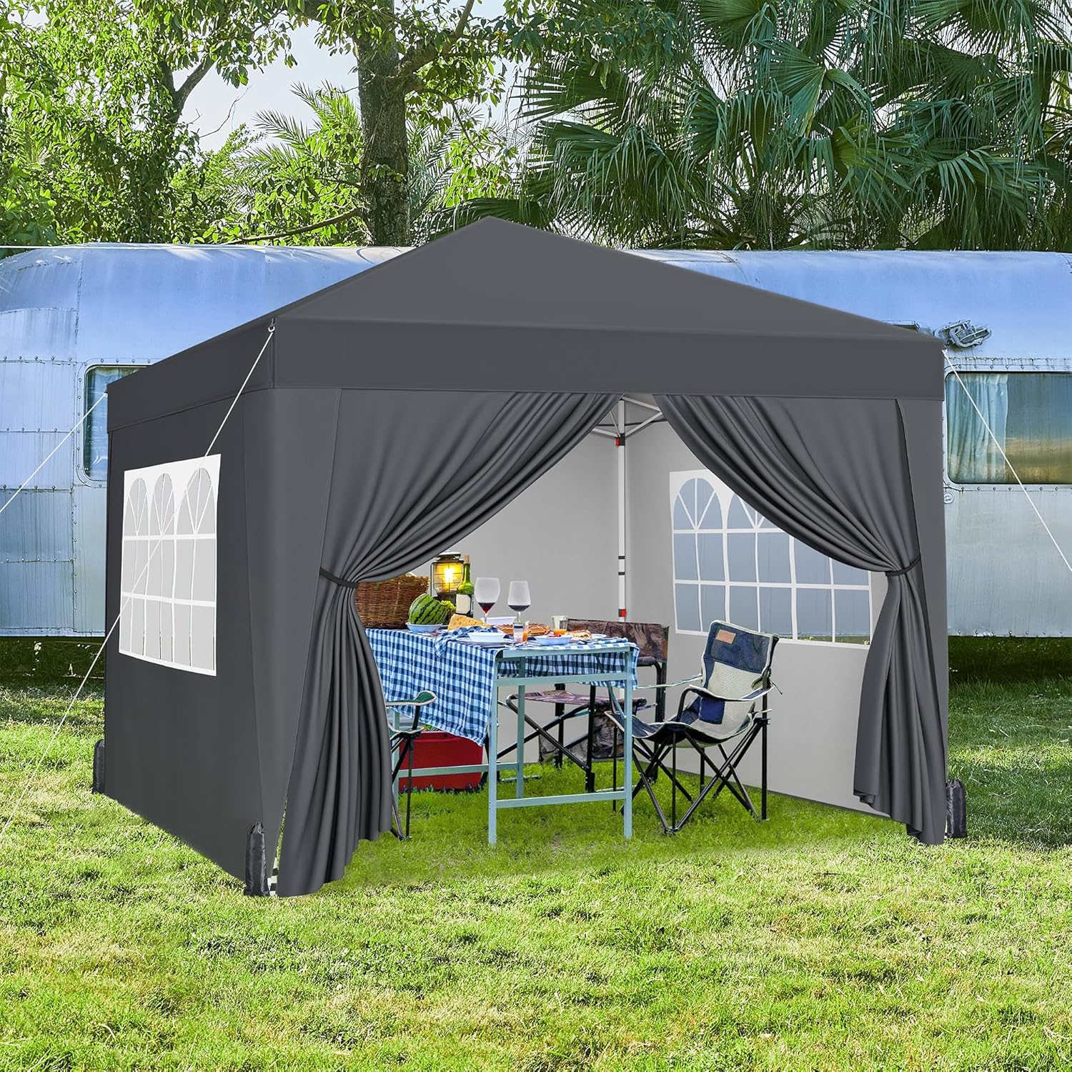 3m × 3m Pop-Up Gazebo with 4 Removable Side Panels